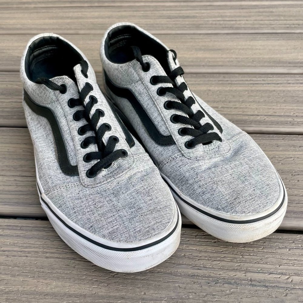 Vans Off The Wall Sneaker Sneakers Gray with Black Stripe Mens Size 12 (500714)